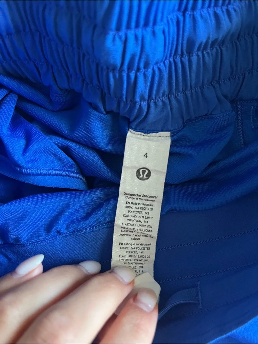 Lululemon Blue Hotty Hot Shorts - Picture 3 of 3